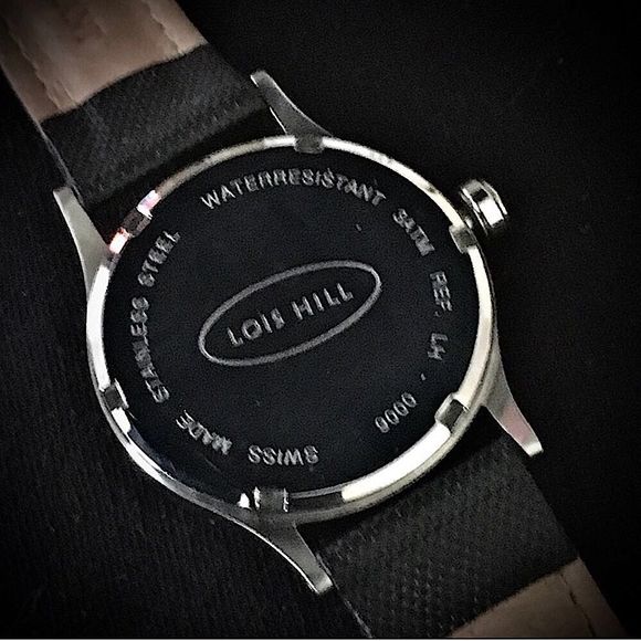 Rare LOIS HILL Watch LH 0006 Blue Face Black Band - Picture 3 of 10